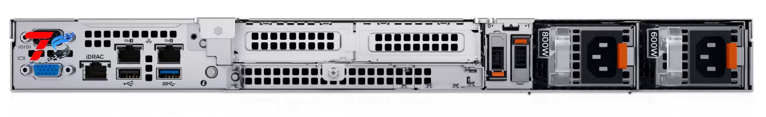 Dell PowerEdge R360 phía sau